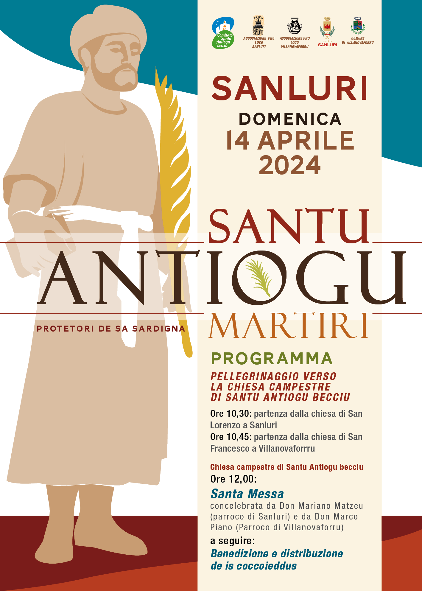 Festa santu Antiogu manifesto ufficiale